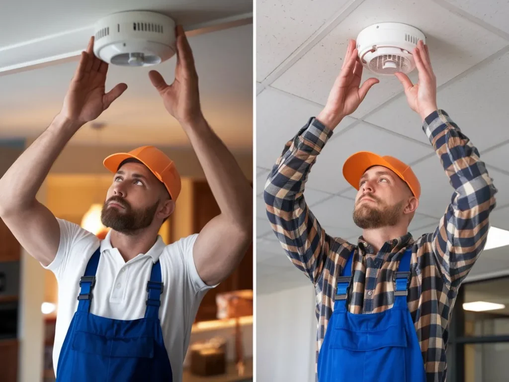 Expert smoke alarm installations for homes and businesses, ensuring safety and compliance.