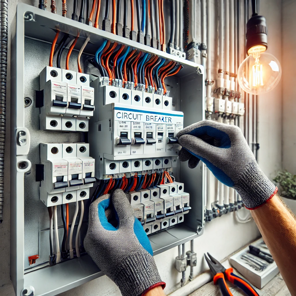 Circuit breaker replacement in Palmwoods by Brocky’s Electrical – ensuring safe and efficient electrical systems.