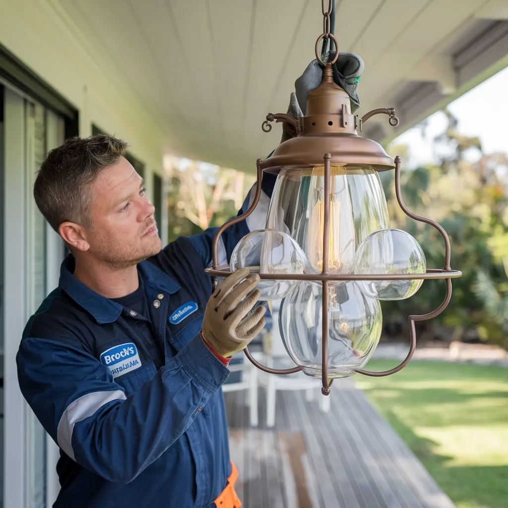 Pendant lighting installation in Marcoola by Brocky’s Electrical – enhancing home aesthetics and functionality.